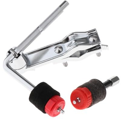 kowaku Beckenhalter Beckenverlängerungsarm Drum Parts Drum Beckenhalter Grabber Beckenarm, für 2 Becken