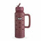 BOTL Epic Jug Edelstahlflasche, auslaufsicherer Strohhalm-Deckel, isolierte Flasche, 700 ml, Sportverschluss mit internem Strohhalm, BioEVA-Träger mit Griff und Botl-Bit, Dunkelkirschrot