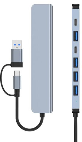 Docking Station | Port USB C Hub Docking Stations 8 In 1 Laptop - Stable And Multifunctional USB C Hub, USB C Docking Station Solution For Cameras, Reader