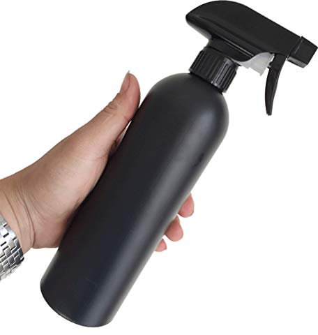 JTLB 500 Ml HDPE-Sprühflasche mit Einfachem Griff, Leichte und Langlebige Pflanzengießkanne, Alkohol-Sprühflasche für Reinigung, Gartenarbeit (Schwarz)