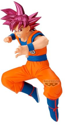 Banpresto Goku Super Saiyan God (Vs Beerus) Dragon Ball Super - Match Makers Actionfiguren, 12 cm - Mehrfarbig BP29200P - Sammelfigur - Optimal für Anime-Fans