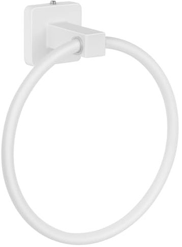 YUET Barra porta asciugamani da parete, in acciaio inox SUS 304, con cromatura per bagno e cucina (bianco)