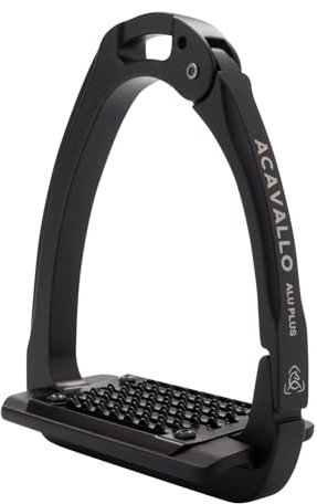 Acavallo arena Steigbügel Aluplus 2.0, One Size, Total Black