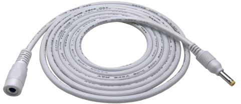 DZYDZR DC Verlängerungskabel 4,0x1,7mm Hohlstecker, Weiß, 1m