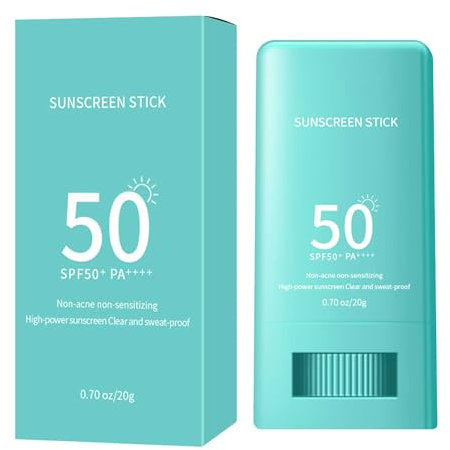 Stick Solaire 50 Visage SPF 50- Bio, Solide, Résistant à l'eau, Minéral, Sans Produits Chimiques - Avec Zinc Pour Enfants et Adultes - Cosmétique Aturelle