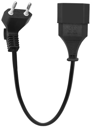 LANMINGLEL Cable alargador Enchufe Europeo, Cable de Extensión con Enchufe Plano Europeo, 2 X 0,75 mm², 2,5 A, 250 V, para TV, Ordenador, Monitor, proyector, electrodomésticos