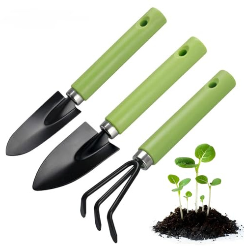 3 Pièces Petits Outils de Jardinage Outils à Main de Jardin,avec Manche en Plastique,Outils de Jardinage à Main Pelle pour Bonsaï, Jardinage légers et durables,idéal for Les Plantes succulentes