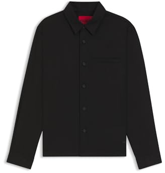 HUGO Oversized Overshirt Aus Softem Twill Mit Seitentaschen