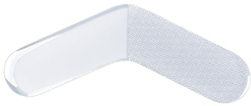 Removedor de callos de cristal pequeño con agarre ergonómico, lima higiénica para pies de cristal sensible