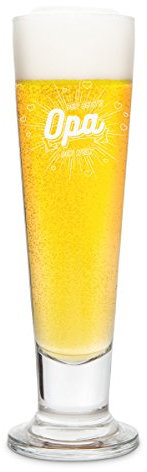 KIXY Pilsglas von Leonardo Geschenk Gravur Bierglas - Der beste Opa der Welt