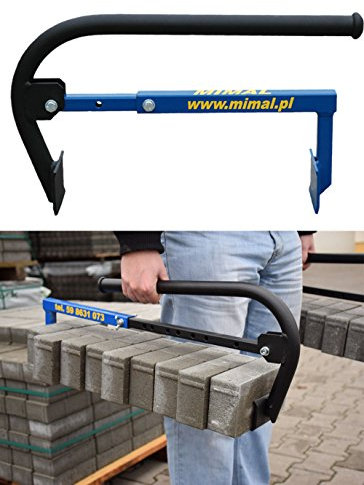 Mimal Steinträger Steingreifer Ziegelzange Greifzange für Pflasterer 275-500mm (CHC)