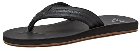 Quiksilver Tongs Carver Squish pour homme, noir/gris, 39 EU