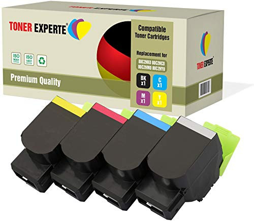 TONER EXPERTE 4er Set Premium Toner kompatibel zu 802H für Lexmark CX410de, CX410dte, CX410e, CX510de, CX510dew, CX510dhe, CX510dthe