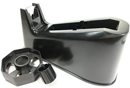 SDI Klebebandabroller, 3 Farben, geeignet für 2,5 cm oder 7,6 cm Kerne, perfekt für Büro, Schule, Vorteilspack mit 1 Rolle oder 2 Rollen (groß schwarz)