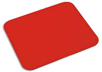 Tappetino per mouse piccolo extra sottile - Base antiscivolo in silicone ultra sottile - Mouse Pad rettangolare (18 x 22 x 0,2 cm, nero)