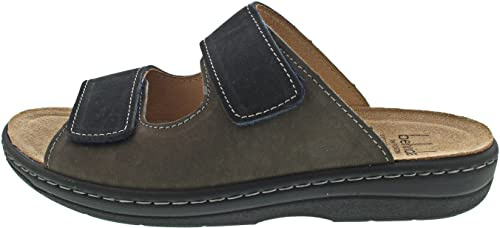 Belvida Herrenschuhe Hausschuhe Pantolette Braun Freizeit