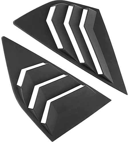 Louvers Car Rear Window Blinds Side Tuyere Louvers Vent Compatible for Focus ST RS MK3 Hatchback 2012-2018 Louver Accessories (Matte Black)