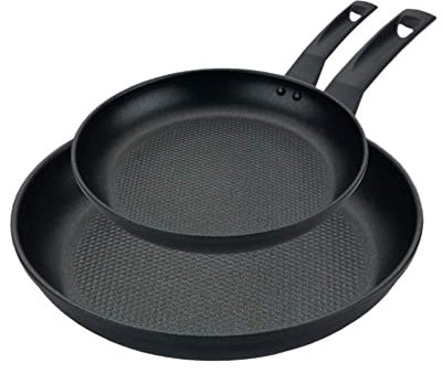 PRESTIGE Juego de 9 sartenes antiadherentes para inducción, 21/29 cm, resistentes a los arañazos, antiadherentes, se mantienen frías, asas de fácil agarre, utensilios de cocina aptos para horno y