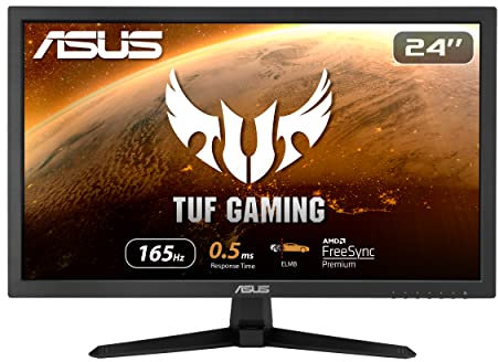 ASUS TUF Gaming VG248Q1B - 24 Zoll Full HD Monitor - 165 Hz, 0.5ms GtG, FreeSync Premium - TN Panel, 16:9, 1920x1080, DisplayPort, HDMI