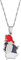 Serbien Adler Karte Anhänger Halsketten - Ethnisches Muster Flagge Region Serbien Adler Karten Pullover Kette Charm Hip Hop Trendy Schmuck für Damen Herren,Silber,45cm
