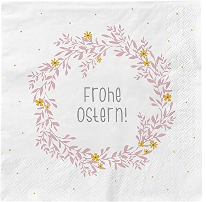 Grafik Werkstatt | Papier-Serviette Ostermotiv | 20 Stück | 16,5 x 16,5 cm | bunt | Frohe Ostern | Oster-Tischdeko | Geschenkidee