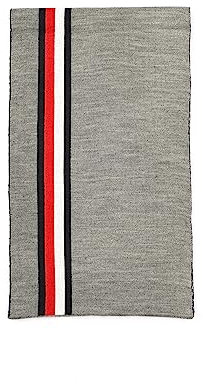 Tommy Hilfiger Herren Vertikaler globaler Streifen Schal, Medium Grey Heather Multi, Einheitsgröße