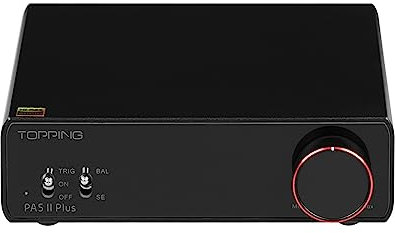 TOPPING PA5 II Lautsprecher-Verstärker Kompakter Desktop-Verstärker Full Balance D Endstufe (PA5 II PLUS Schwarz)