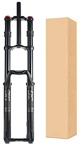 ZECHAO Course 200mm VTT Fourche Avant Vélo,27,5/29in Fourche À Air 1-1/8 Fourche Avant À Double Épaule for Vélo Électrique 110mm*20mm Fourches Avant Vélo (Color : Black, Size : 29inch)