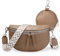 WDJLNZB Bauchtasche Damen Umhängetasche Damen Schwarz Stylisch Brusttasche Crossbody Bag Damen Breiter Gurt Veganes Leder Kreditkartenpaket Senden (Khaki)