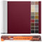 Kunstleder Selbstklebend Leder Reparatur Set, 60 x 300 cm Lederflicken Selbstklebend Leder Flicken Patch Kit für Autositze, Sofa, Jacken, Taschen, Bürostuhl, Motorradsitze (Glatt Weinrot)