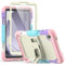 SEYMCY Kids Case for Samsung Galaxy Tab A9 8.7 Inch 2023(SM-X110/X115/X117), Full-body Shockproof with Screen Protector, Folding Stand for Samsung A9 Tablet Case, Pink