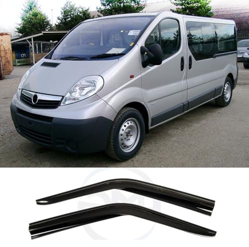 ıkc store IKC Store Windabweiser für Opel Vivaro 2003 2004 2005 2006 2007 2008 2009 2010 2011 2012 2013 2014 2015 Windabweiser Auto Seitenfenster Visier Vent Shade Regenschutz Hellschwarz 4 Stück