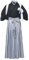 COSDREAMER Kimono japonais Yukata pour homme, Noir, L
