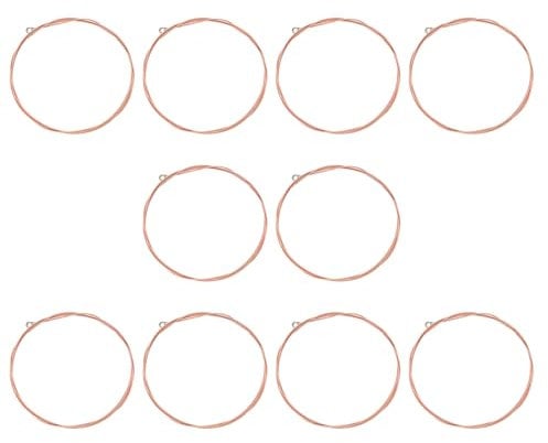 LT Easiyl 10 Stück D-4. Gitarrensaiten Gitarren D-Saite 90cm Akustikgitarrensaite Folk Gitarrensaite Resistent Gegen Rost Kupfersaite Gitarrensaiten Ersatz