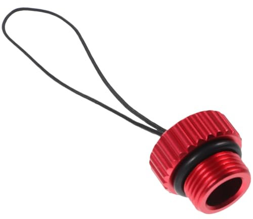 Toddmomy Diving Scuba Tank Valve Dust Plug Cap Threaded Air Gas Valve Protector Red Reliable Cylinder Protection Prevents Dust Entry