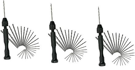 jojofuny 78piezas Taladro Manual De Mano Con Para Joyería y Reparación De Reloj Brocas De Negro