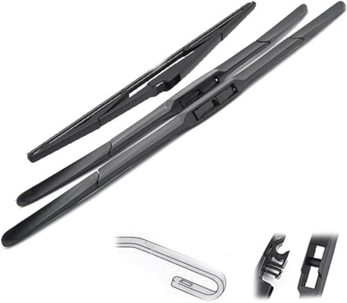 VUXLZDOM Auto Scheibenwischer für-Toyota Corolla Schrägheck E12 2001-2006,22+19+14, Regen Schnee Und Schmutz Effektiv Abkratzen Zerlegbar Scheibenwischerblätter
