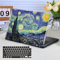 Funut for MacBook Pro 16 Inch Case 2024 2023 2022 2021 Model M3 A2991 M2 A2780 M1 A2485 Pro Max, Plastic Hard Shell Laptop Cover & Keyboard Cover for MacBook Pro 16 M3/M2/M1, Van Gogh Star