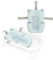 MS BabyWorld - Cojín Reductor - Cojín Reductor Adaptable para bañera Plegable | Fácil de Guardar | Portátil para Casa o para Llevar de Viaje