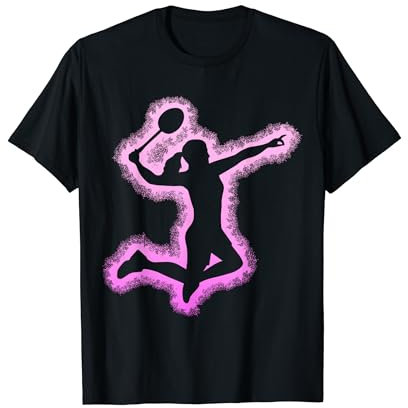 Badminton Damen Federball Mädchen T-Shirt
