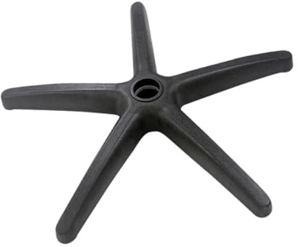 Milageto Office Chair Base Replacement, Black, Universal Desk Chair Reinforced Leg, Stable Base, Polypropylene, Gaming & Office Use