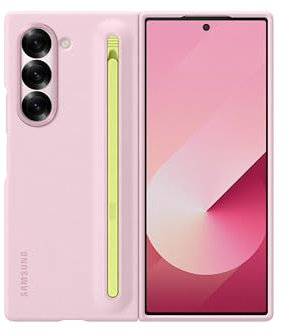 Samsung S Pen Case EF-OF95P für das Galaxy Z Fold6 | Smartphone Cover, Handy-Hülle inklusive S Pen und Ersatzspitzen, Schutz Case, stoßfest, Pink