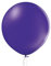 Luftballon XL 60 cm Latex Pastell Chrom Metallic Riesen Ballon Geburtstag Deko Party Bio Latex, Farbe:Royal Lilac