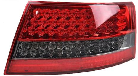 Auto Rücklicht für Audi A6 2005~2008,Wasserdichte Anhängerbeleuchtung Rückleuchten Kontrollleuchte Stop Turn Rückfahrlicht Adapter Zubehör, A2-right side