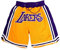 Mengmiao Lakers Shorts Herren, NBA Basketball Shorts, Atmungsaktiv und Schnell Trocknend mit Taschen, Sommer Basketball Hose für Training und Outdoor