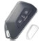 Étui à Clés Coque Clé, Boitier Clé de Voiture Compatible avec VW Golf 8 3-Bouton Coque, Coque de Protection en TPU Souple pour Cle de Voiture, Accessoire de Clé de Voiture (Transparent)