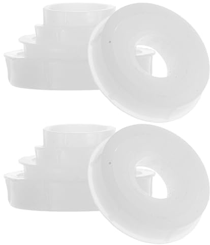 iplusmile 2 Set Mola Riduzione Adattatore Manicotto Mola Riduttore Boccole Smerigliatrice Da Banco Kit Riduttore Riduzione Boccole Distanziali Plastica Bianca