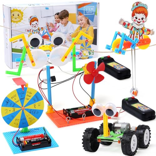 Bambebe Esperimenti Scientifici per Bambini, Giocattoli Educativi STEM Project, Giochi Bambini 6 7 8 9 10 10 12 Anni, Giocattoli Educativi DIY Set di Costruzione Elettronica 6-14 Anni