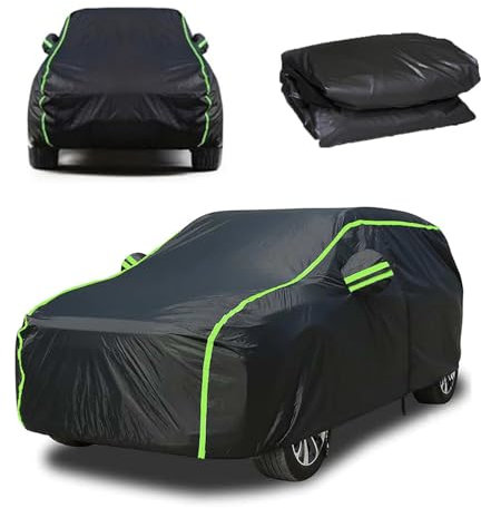 Autoabdeckung Autoplane für Smart Fortwo W451 W453 2016-2024 Regenfeste Autoplane Outdoor,Auto Garage Plane,Staubdichte Autoabdeckung Indoor,Oxford-Gewebe