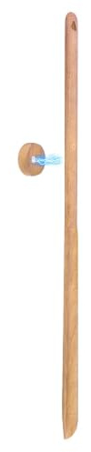 Magnetischer 75cm Schuhlöffel aus Holz mit Wandhalterung Naturfarben | Extra Lang Schuhanzieher, Holz Schuhlöffel mit Naturfarben& Ergonomischer Form
